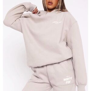 Like new White fox hoodie